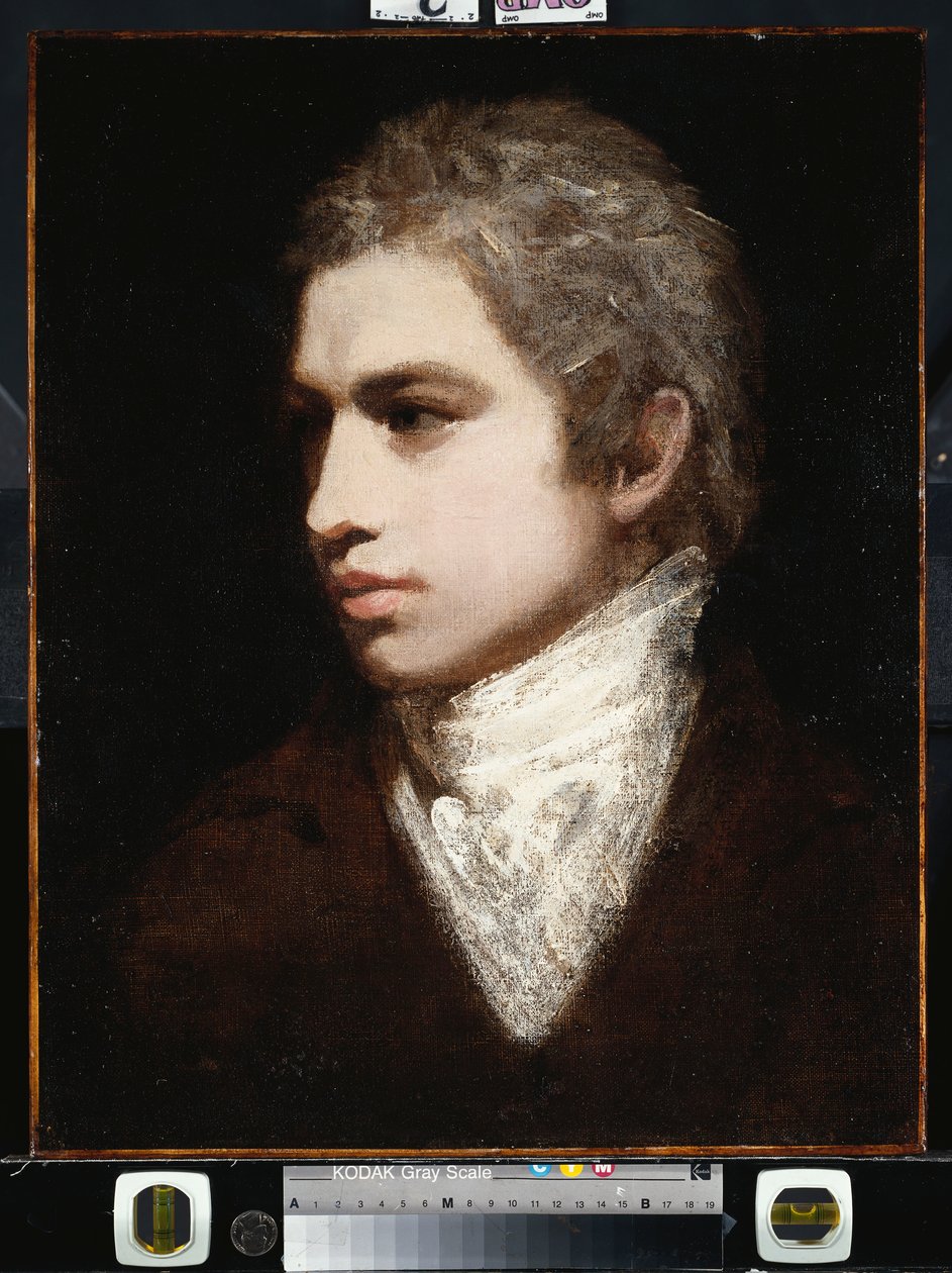 Porträtt av en gentleman, sägs vara Samuel Taylor Coleridge av John Opie