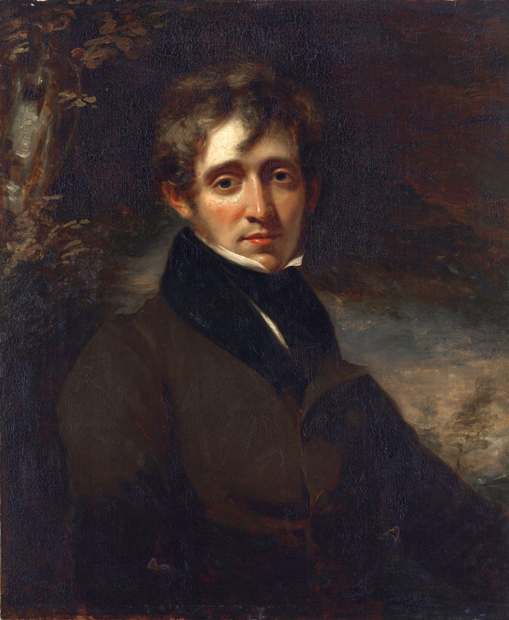 Porträtt av poeten Thomas Moore (Mer) (1779-1852), av Opie, John (1761-1807). Olja på duk av John Opie