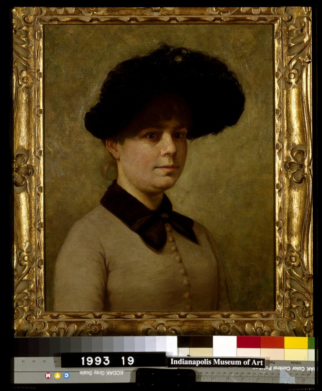 Porträtt av Mary Ethell Gertrude Walker (olja på duk monterad på masonit) av John Otis Adams