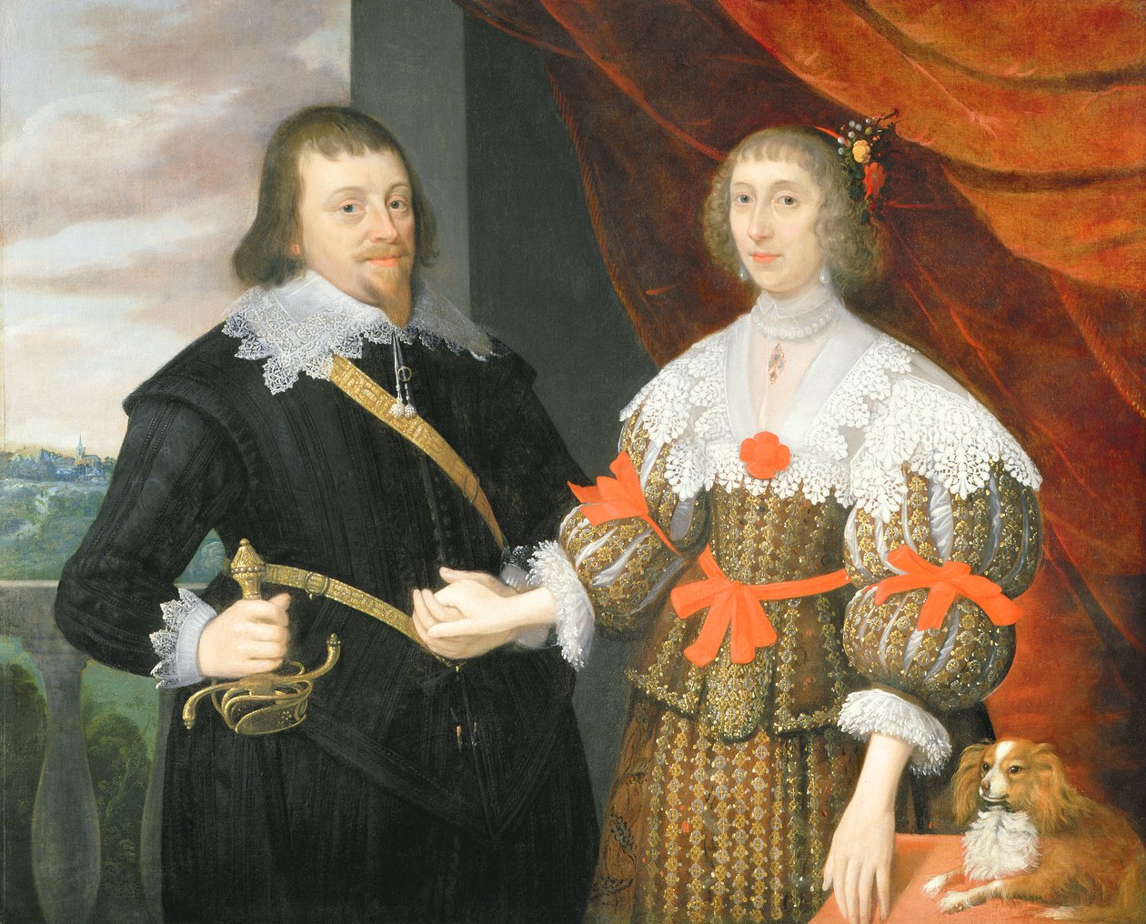 Porträtt av en man och hustru av John Parker