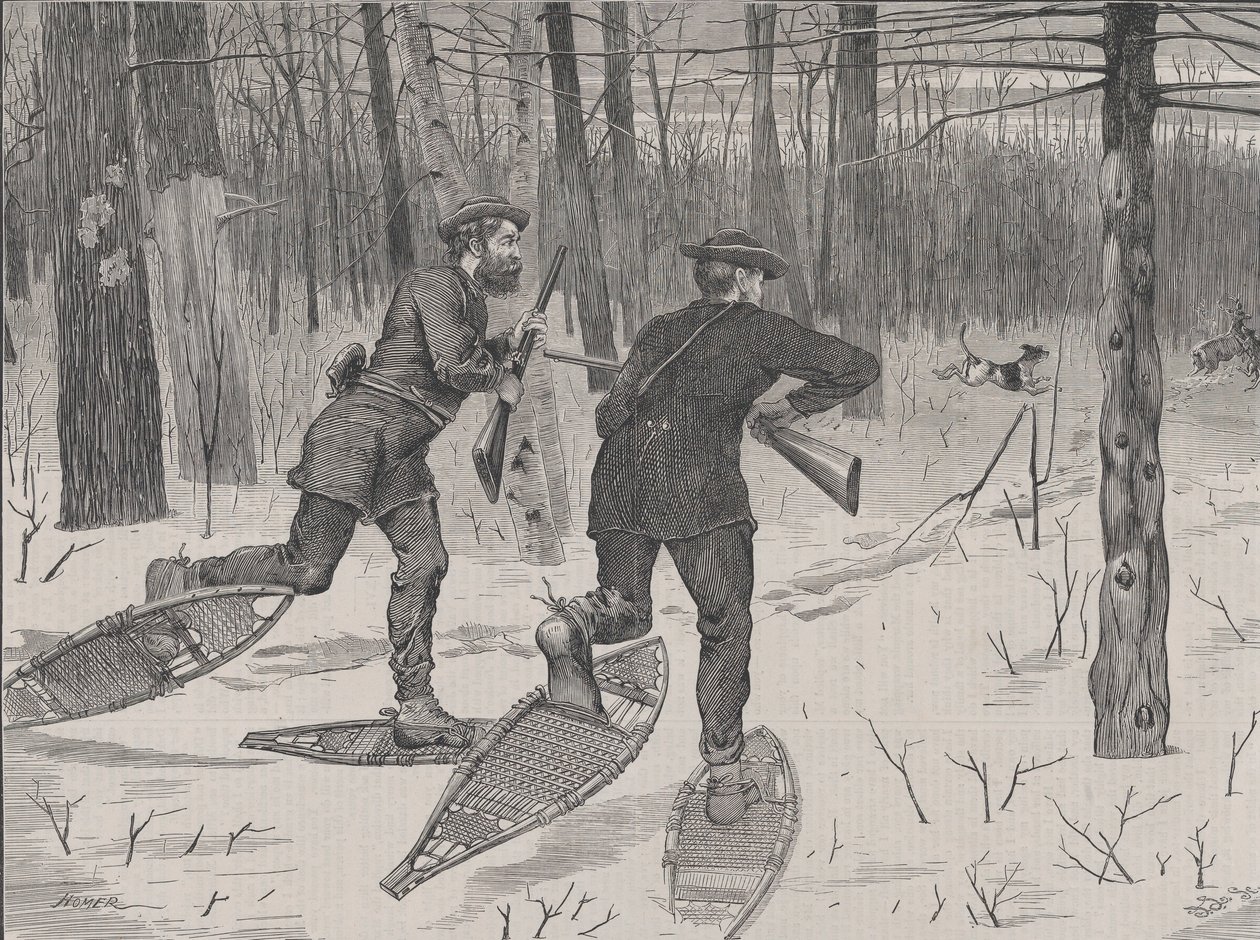 Deer-Stalking in the Adirondacks in Winter Every Saturday, Vol. II, Ny serie..., 21 januari 1871. av John Parker Davis