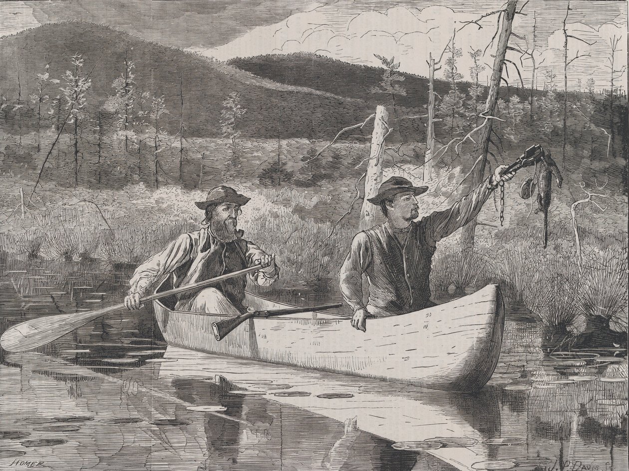 Fångst i Adirondacks varje lördag, Vol. I, Ny serie, 24 oktober 1870. av John Parker Davis