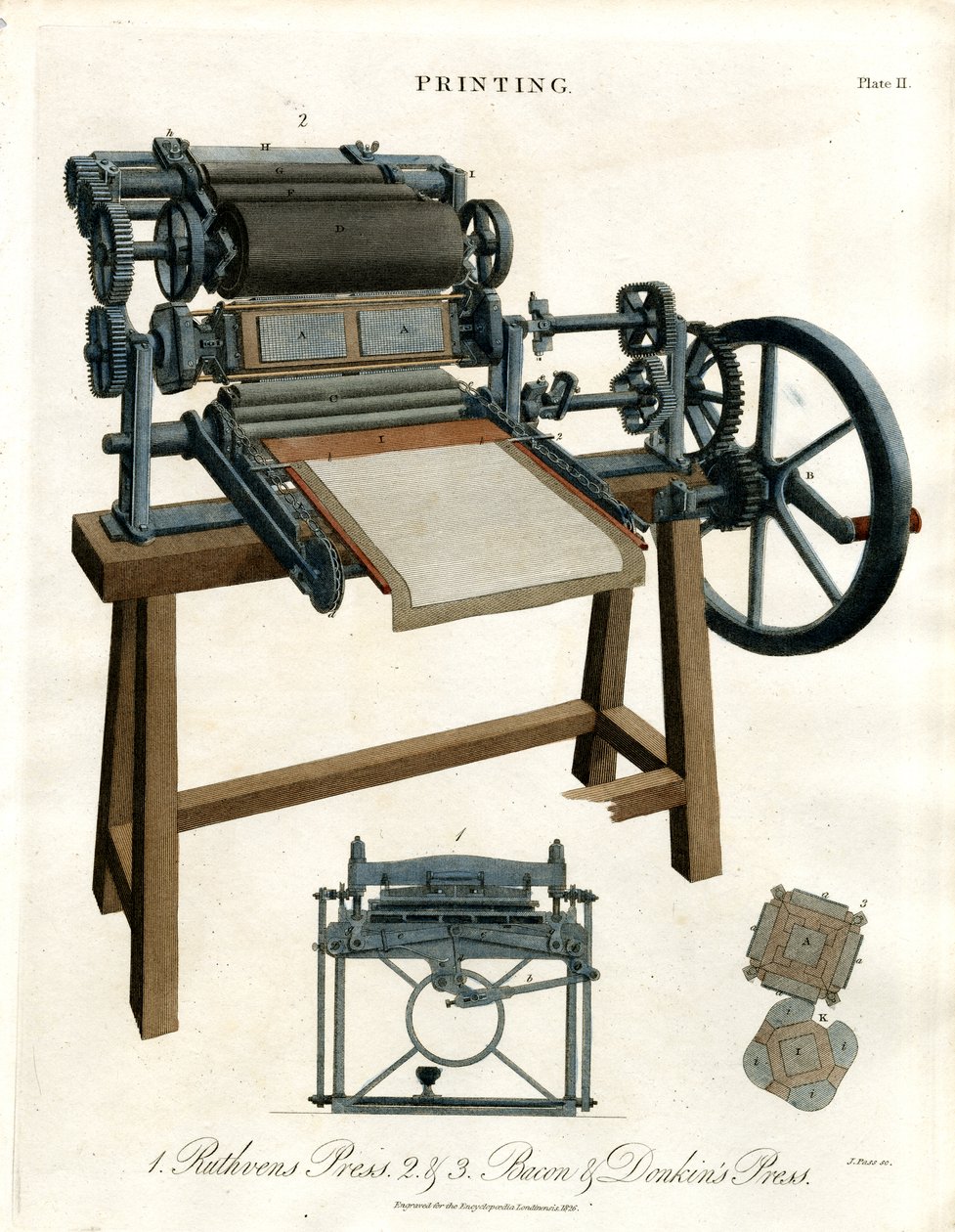 Historiska tryckpressar av John Pass
