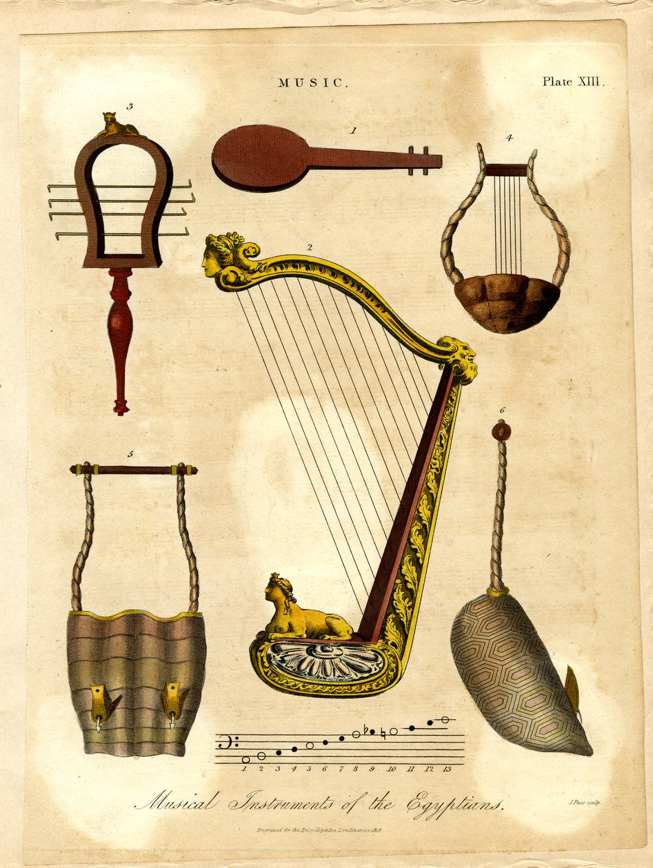 Egyptiernas musikinstrument av John Pass