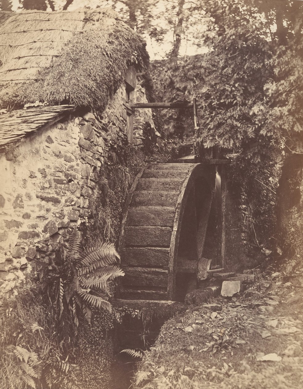 The New Mill, nära Lynton, North Devon, 1856. av John Percy