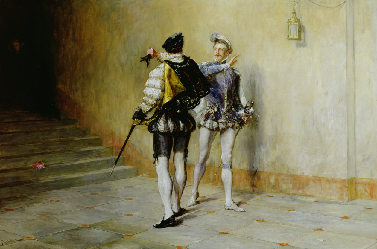 The Commencement of the Quarrel (olja på duk) av John Pettie