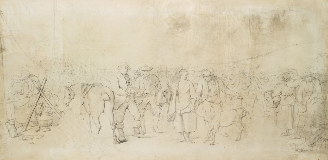 A Scotch Fair, ca 1847 (penna) av John Phillip