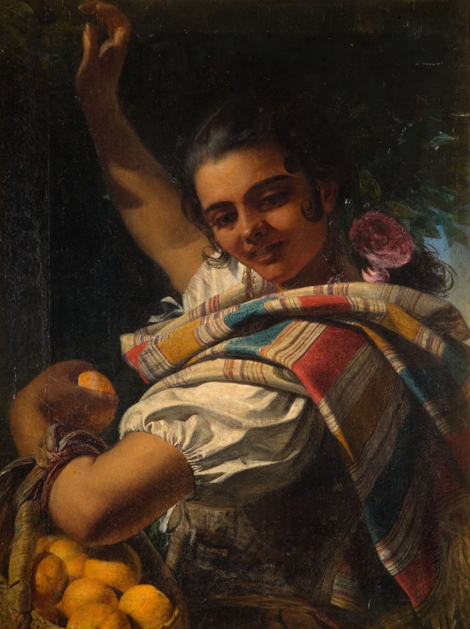 Den orange flickan, 1854. av John Phillip