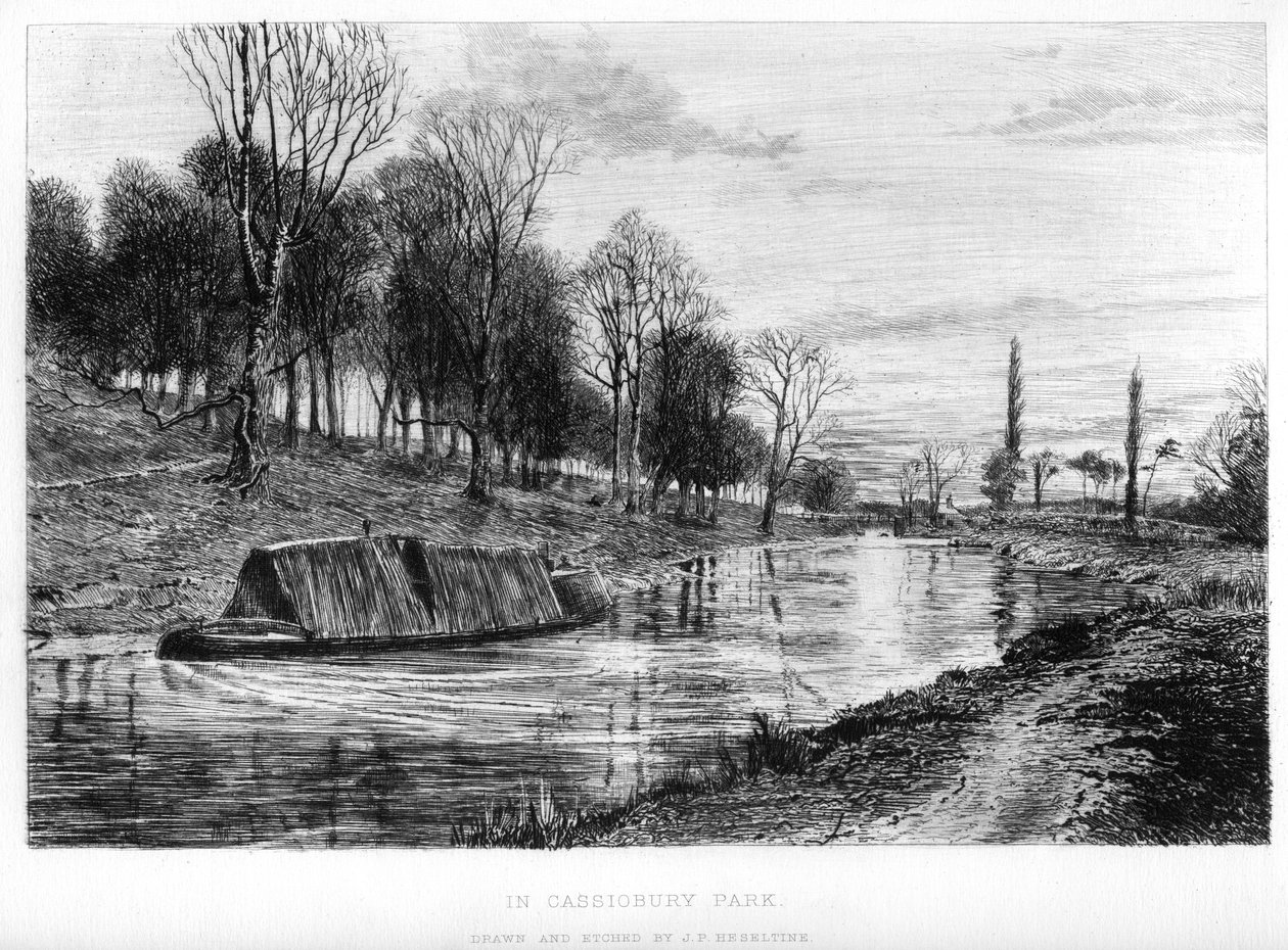 I Cassiobury Park, c1800-talet. av John Postle Heseltine