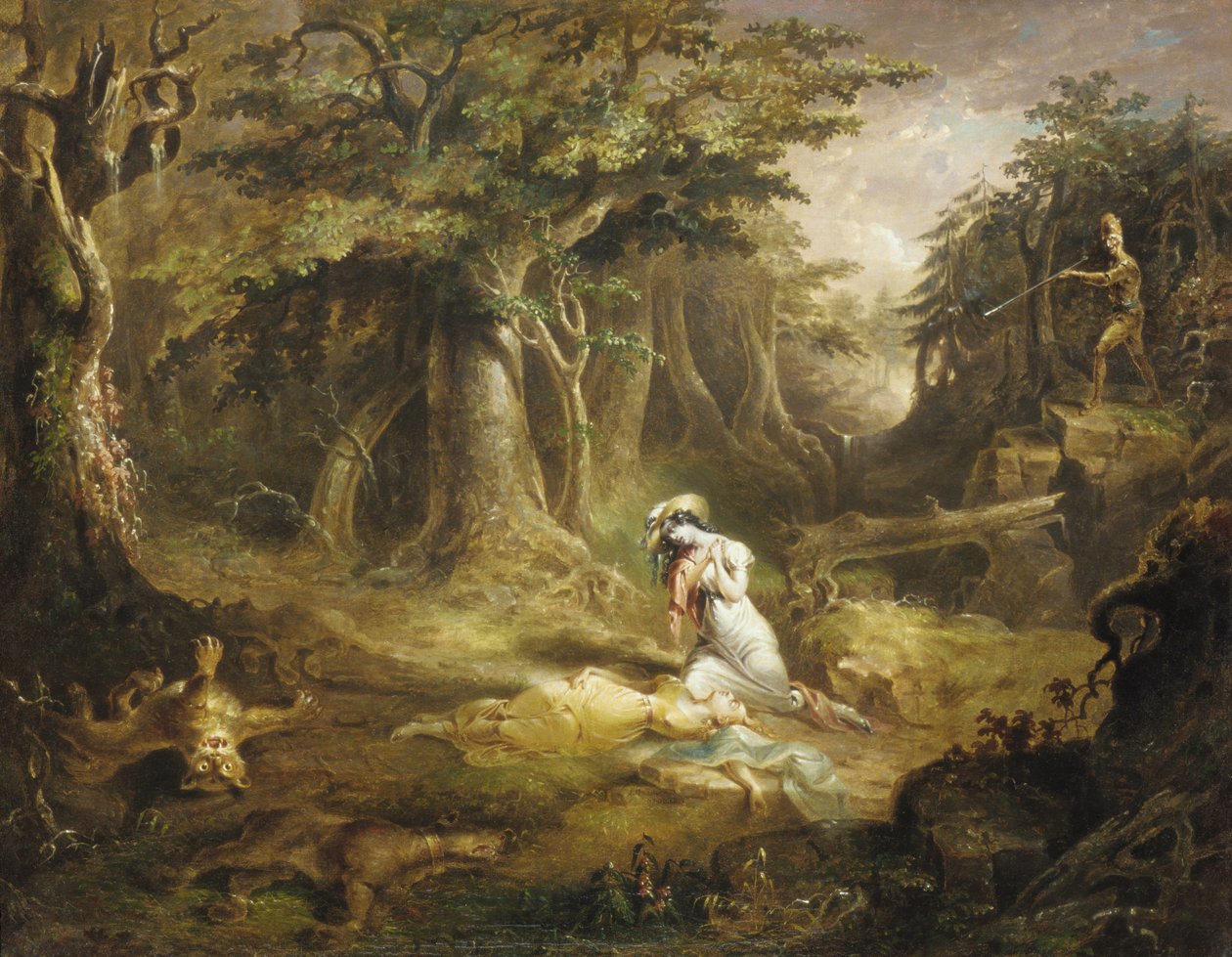 Läderstrumpräddning, 1832. av John Quidor