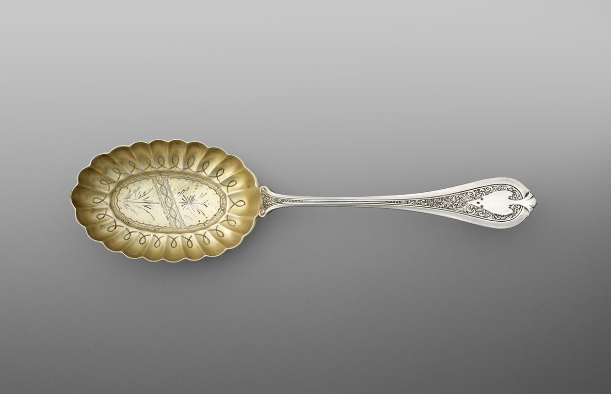 Sked, ca 1870 (silver med förgyllning) av John R. Wendt