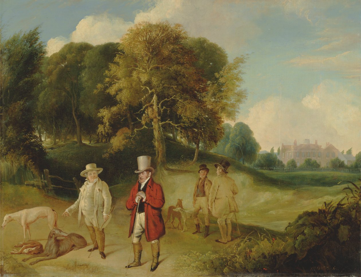 J.M.W. Turner och Walter Fawkes på Farnley Hall av John R. Wildman