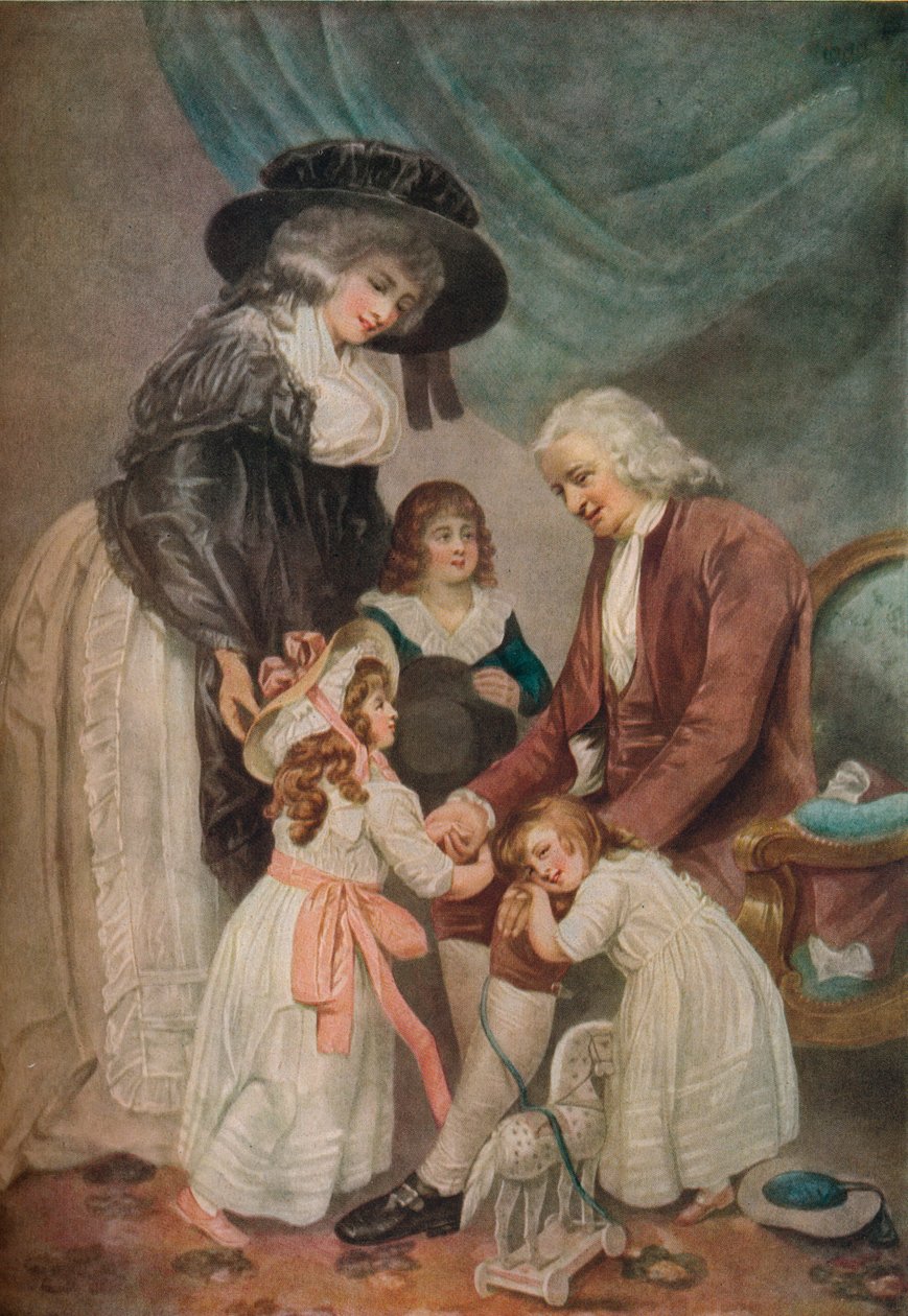 Ett besök hos farfadern, 1788, 1916 av John Raphael Smith