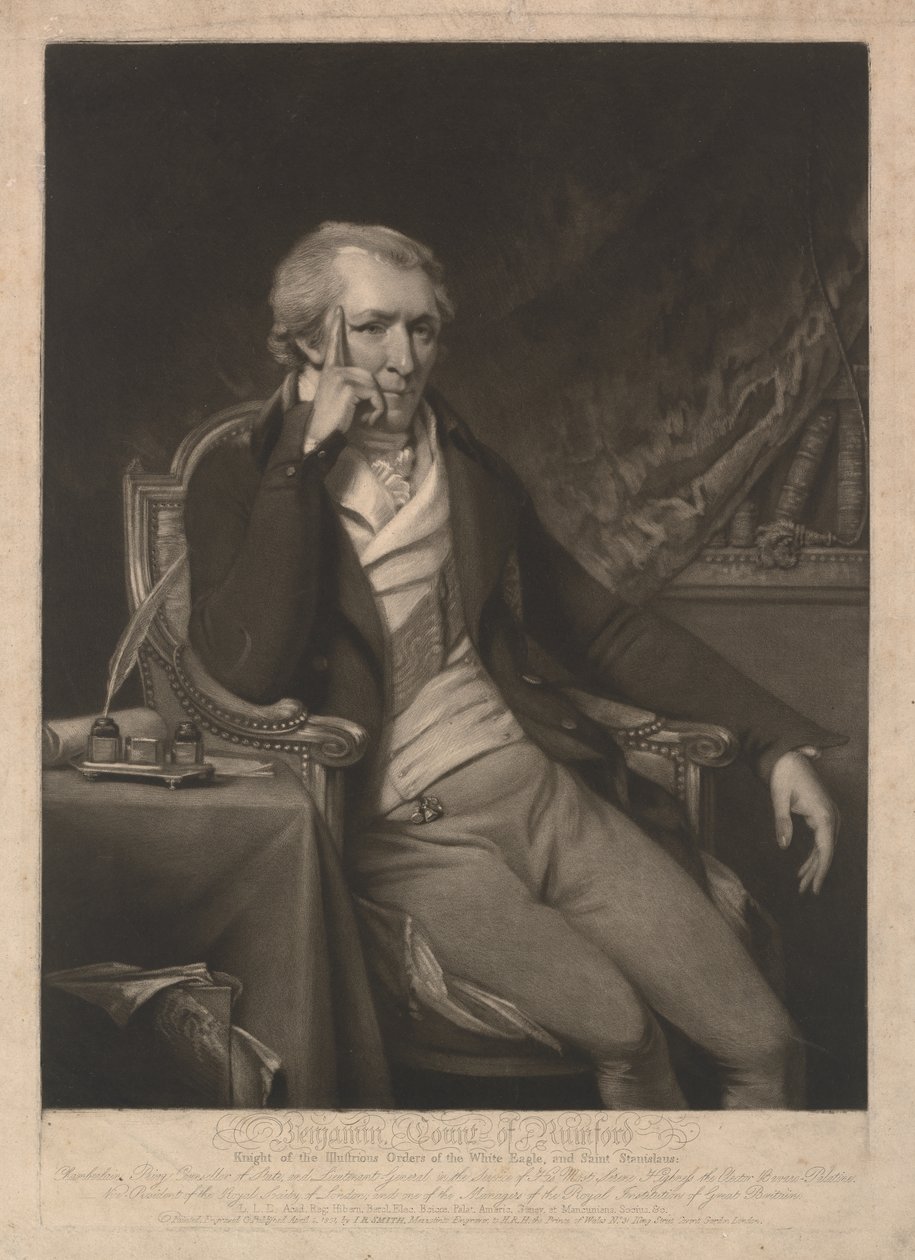 Benjamin Thompson, greve av Rumford av John Raphael Smith