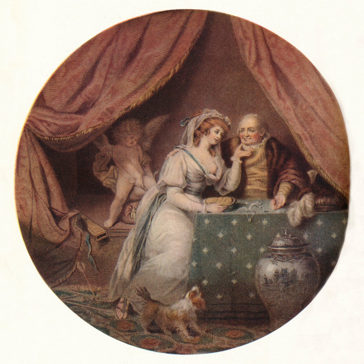 Kärlek besegrad av girighet, c1790 av John Raphael Smith