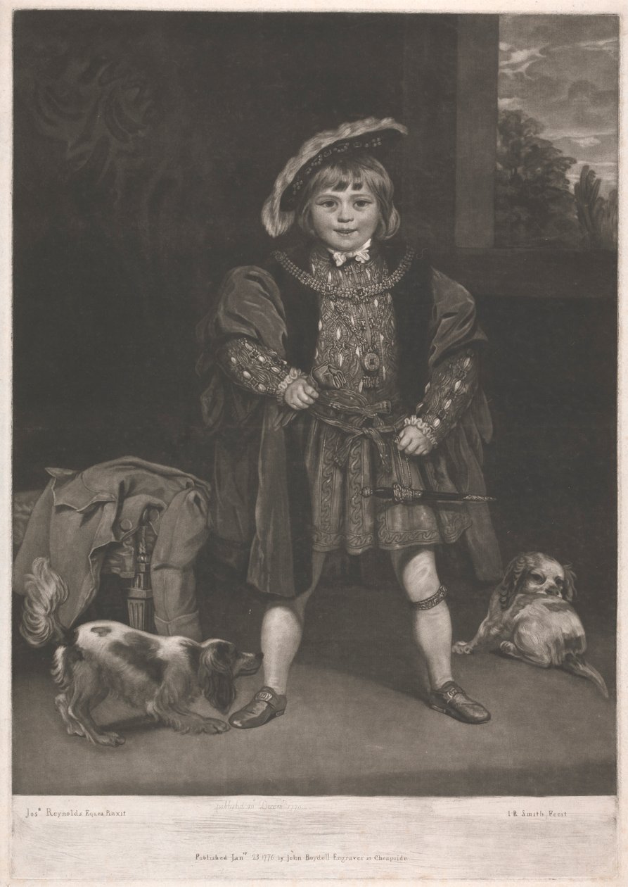 Master Crewe som "Henry VIII" av John Raphael Smith
