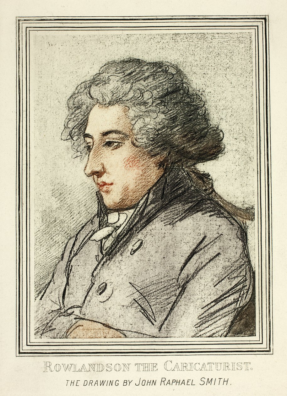 Porträtt av Thomas Rowlandson, från reproduktioner av teckningar av gamla mästare i British Museum av John Raphael Smith