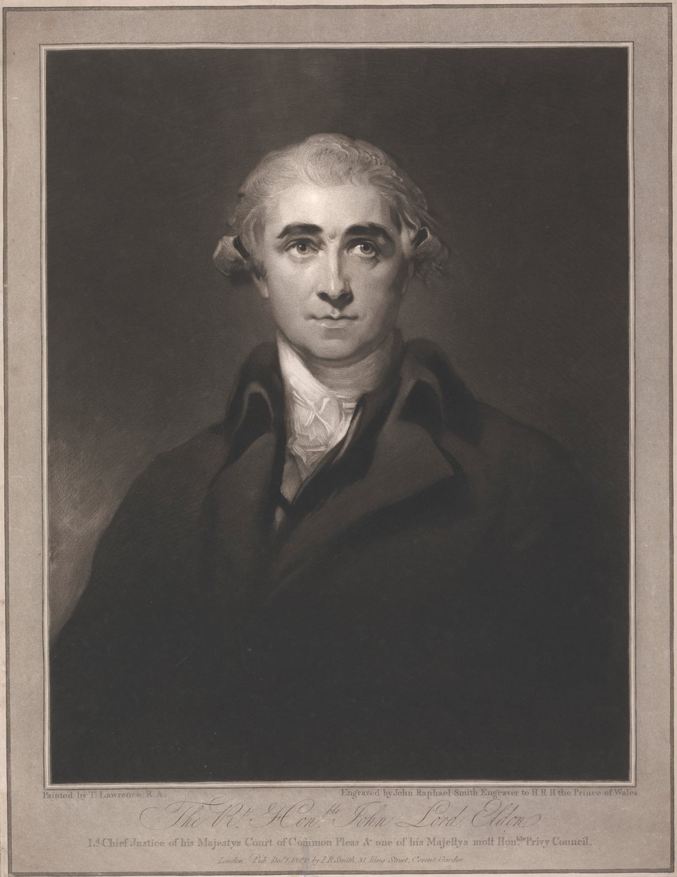 Höger ärade John Lord Eldon av John Raphael Smith