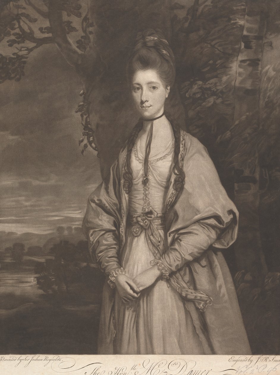 Den ärade Mrs. Anne Seymour Damer (född Conway) av John Raphael Smith