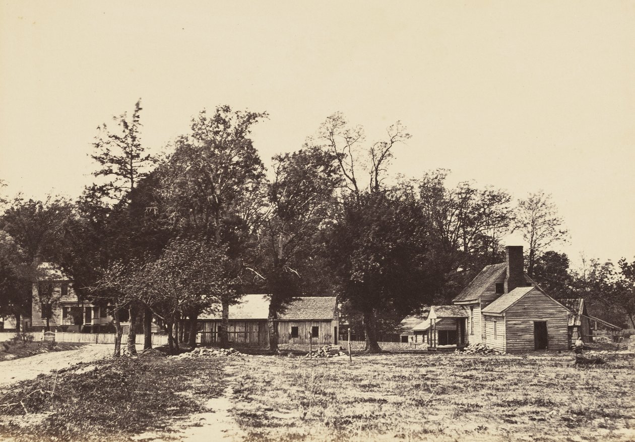 Mechanicsville, Virginia, april 1865 (albumintryck monterat på vävt papper) av John Reekie