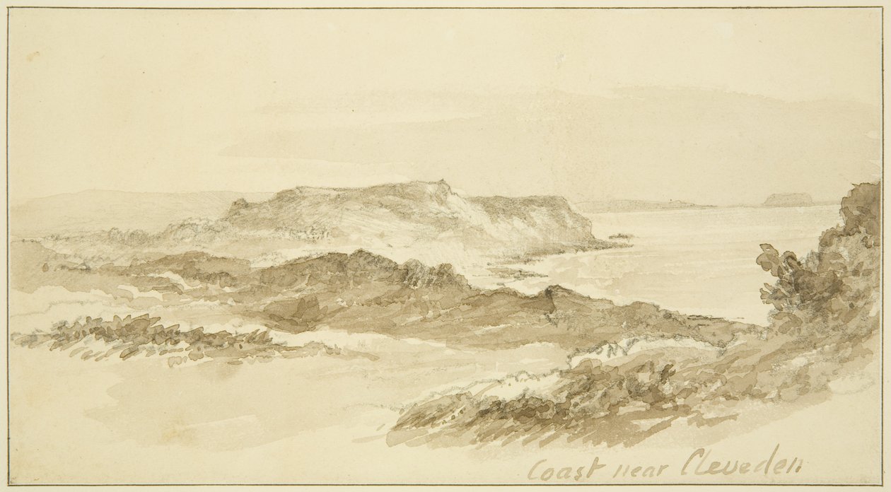 Kusten nära Clevedon av John Reverend Eden
