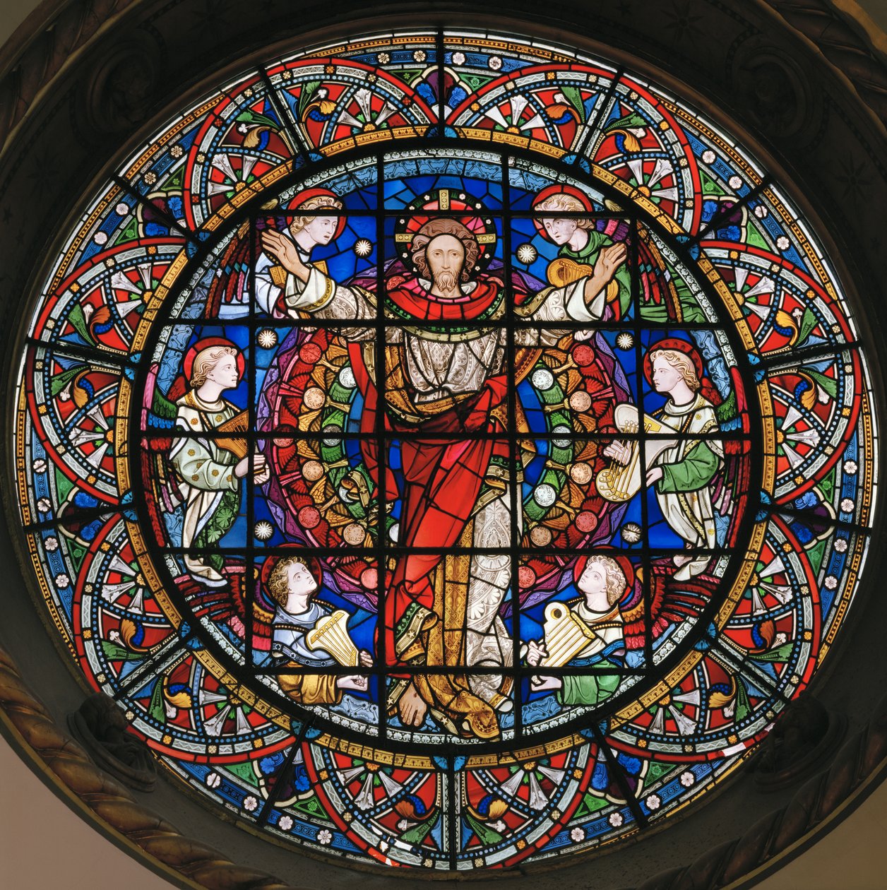 Kristus i majestät, 1859 (målat glas) av John Richard Clayton