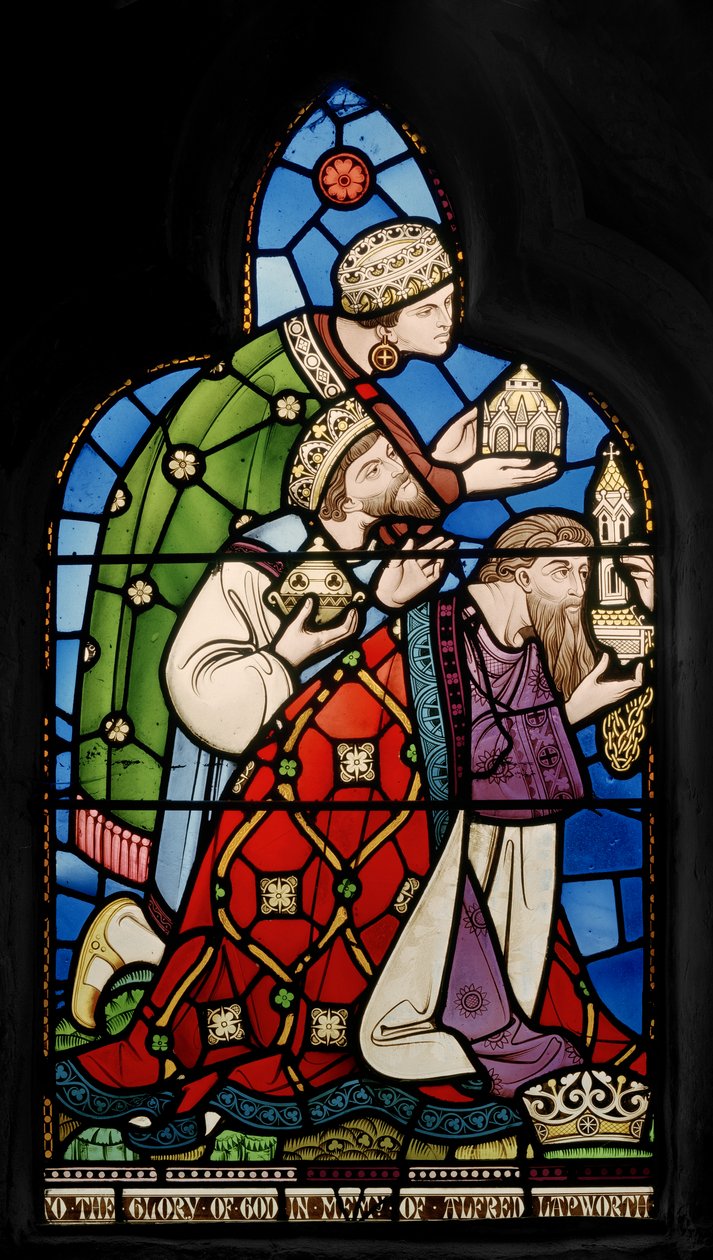 Three Magi, 1861 (målat glas) av John Richard Clayton