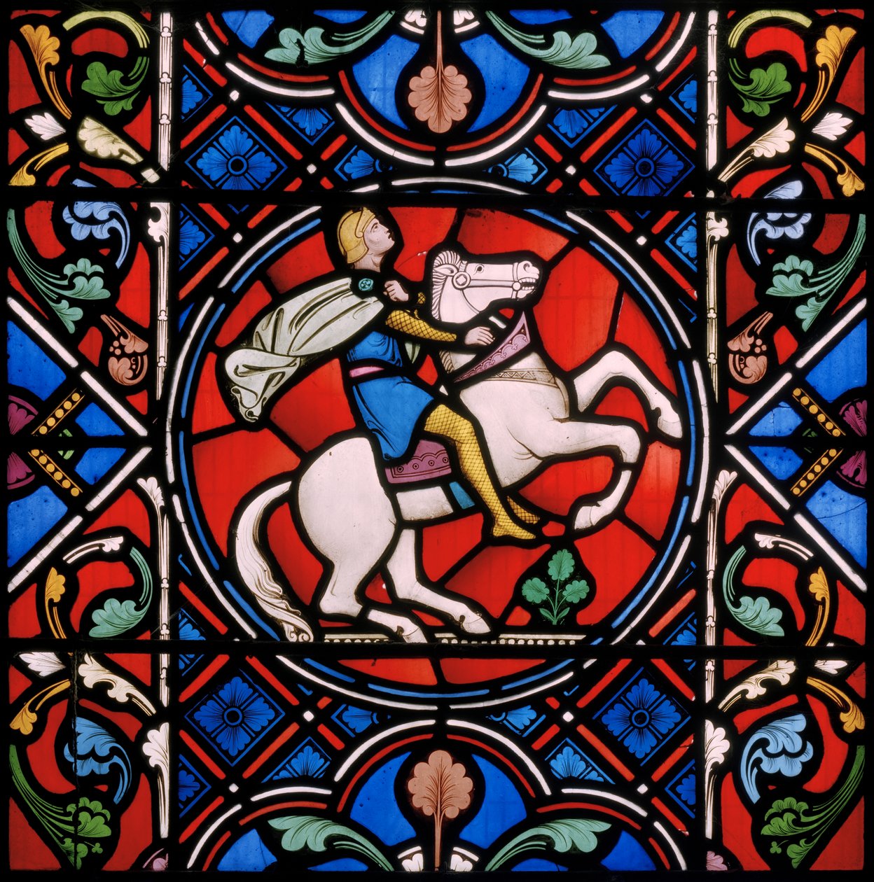 Upton Magna, St Lucy, Clayton & Bell, John Richard Clayton (1827-1913), romersk kavallerist, 1860 av John Richard Clayton