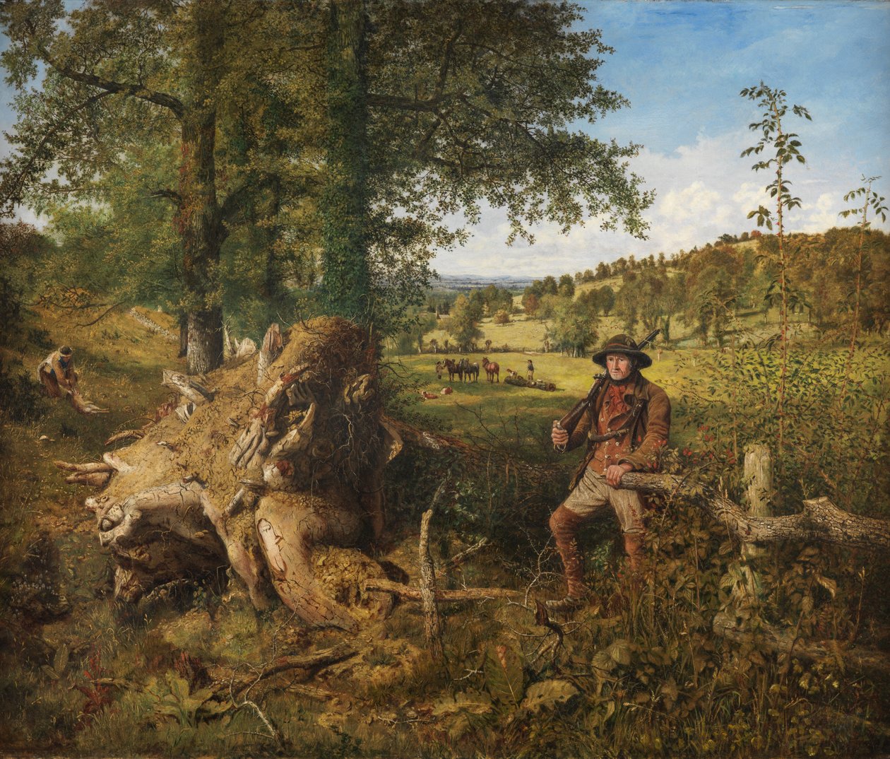 En dag på landet (Olja på duk) av John Ritchie