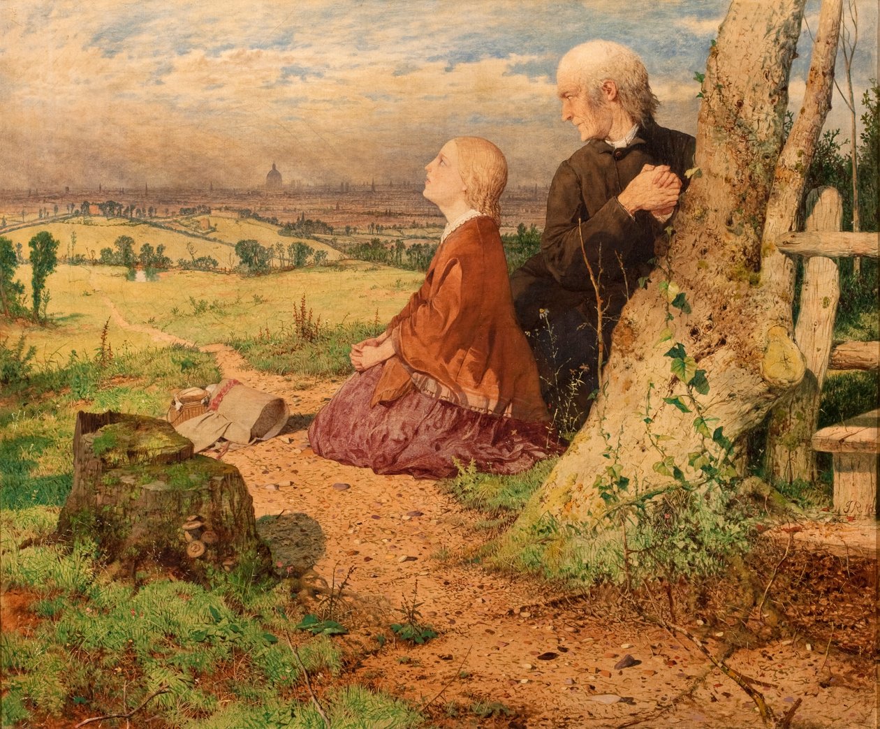 Lilla Nell och hennes farfar lämnar London av John Ritchie