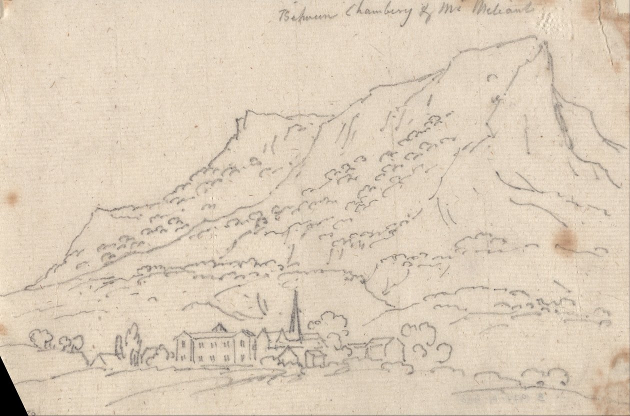 Mellan Chamberg och Mt. Meliant av John Robert Cozens