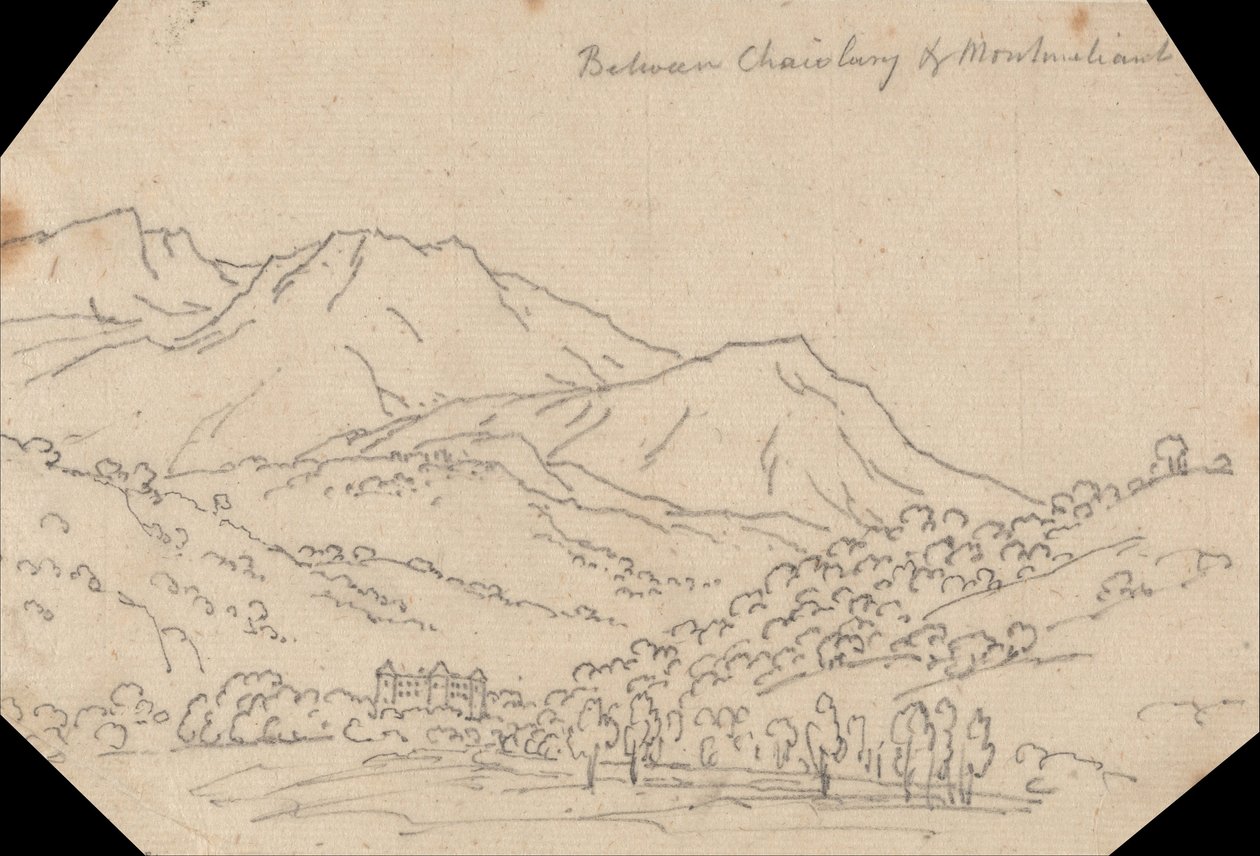 Mellan Chambery och Montmélian av John Robert Cozens