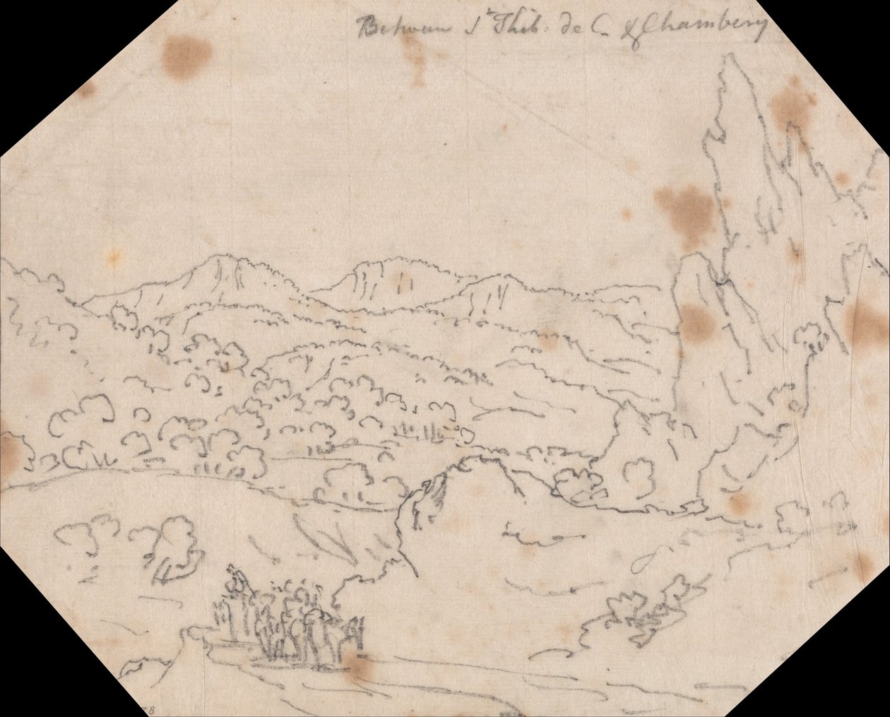 Mellan Saint-Thibaud-de-Couz och Chambery av John Robert Cozens