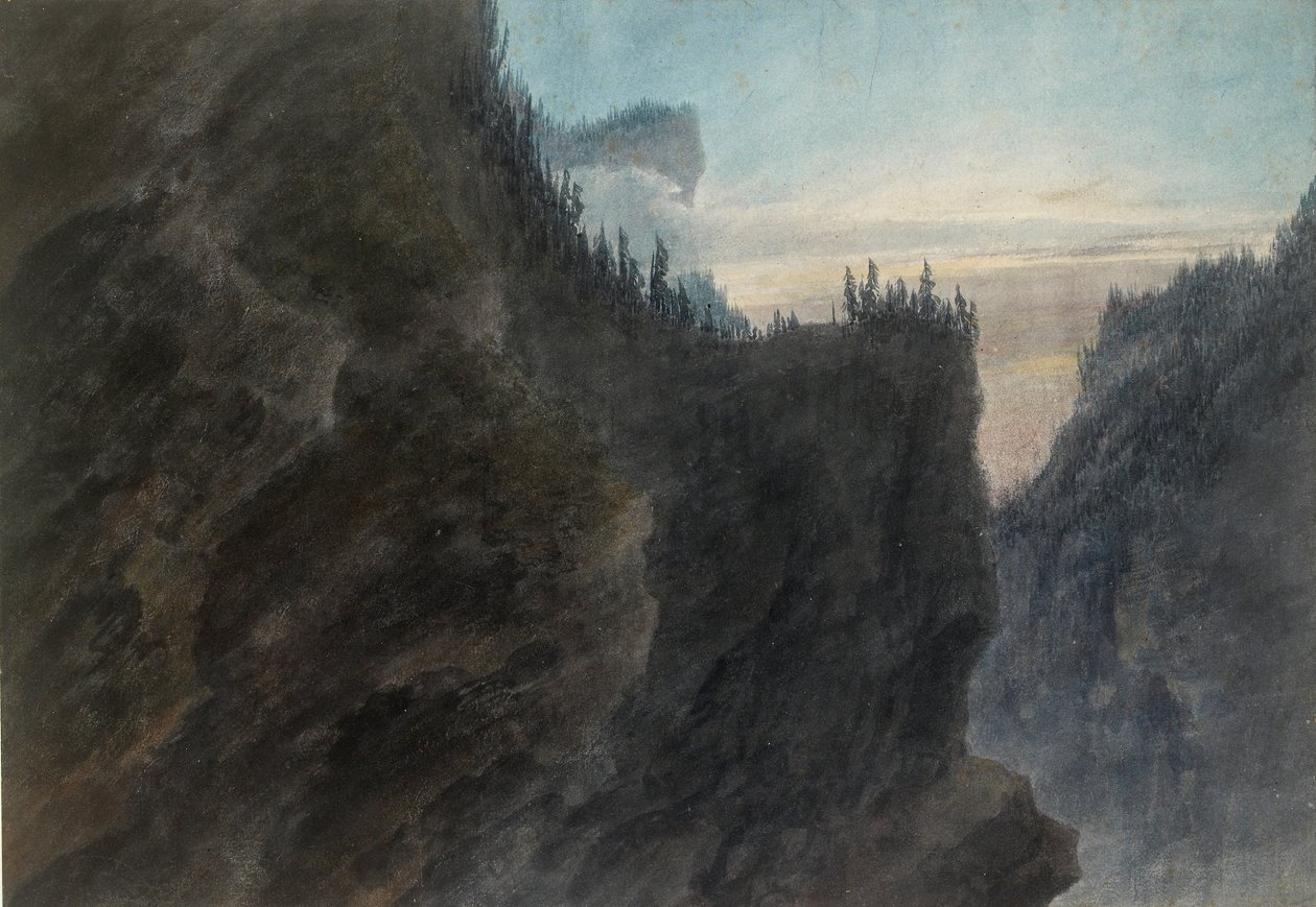 Ingången till dalen av Grande Chartreuse i Dauphine, c1770-1790 av John Robert Cozens