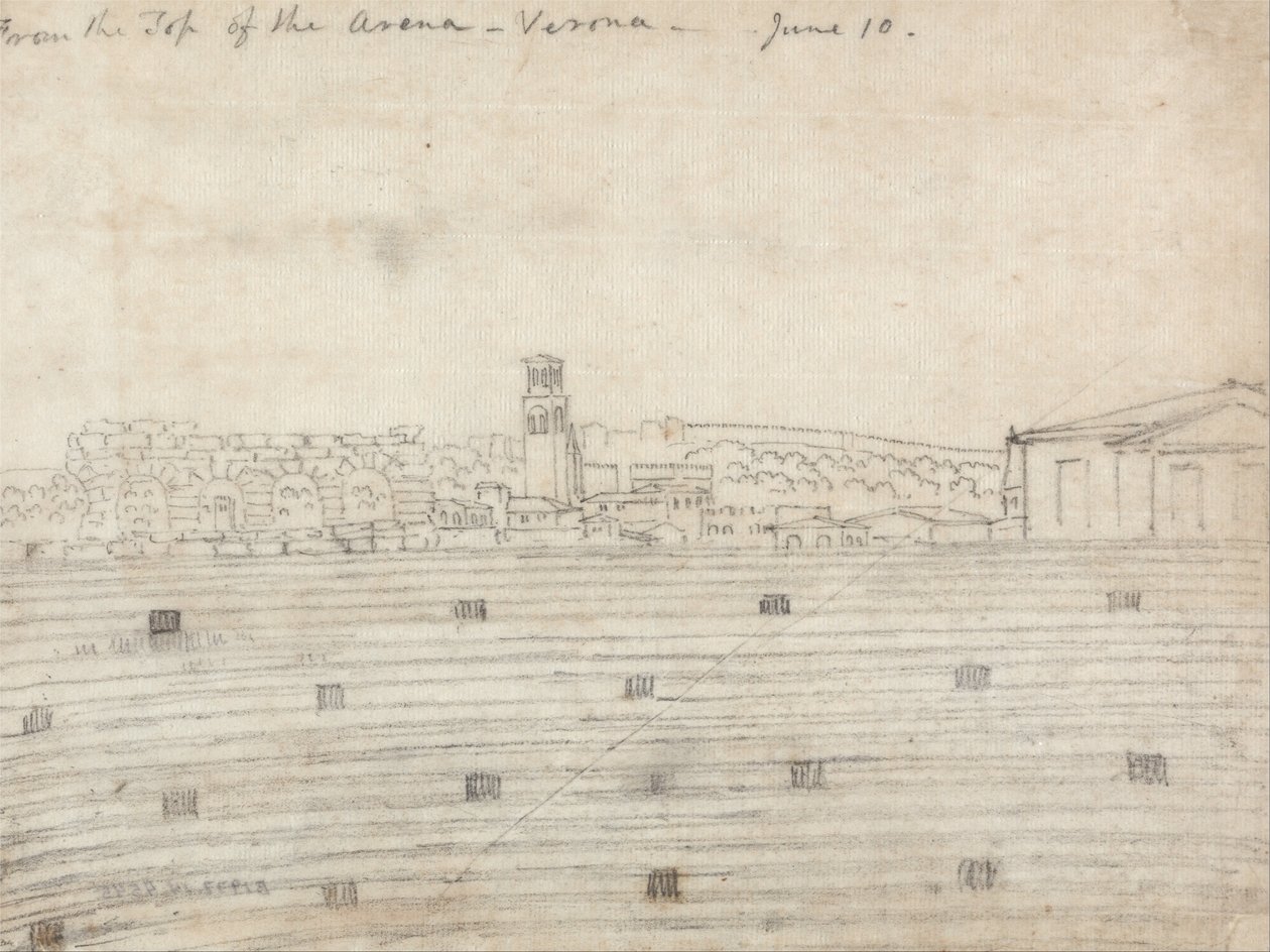 Från toppen av arenan, Verona av John Robert Cozens