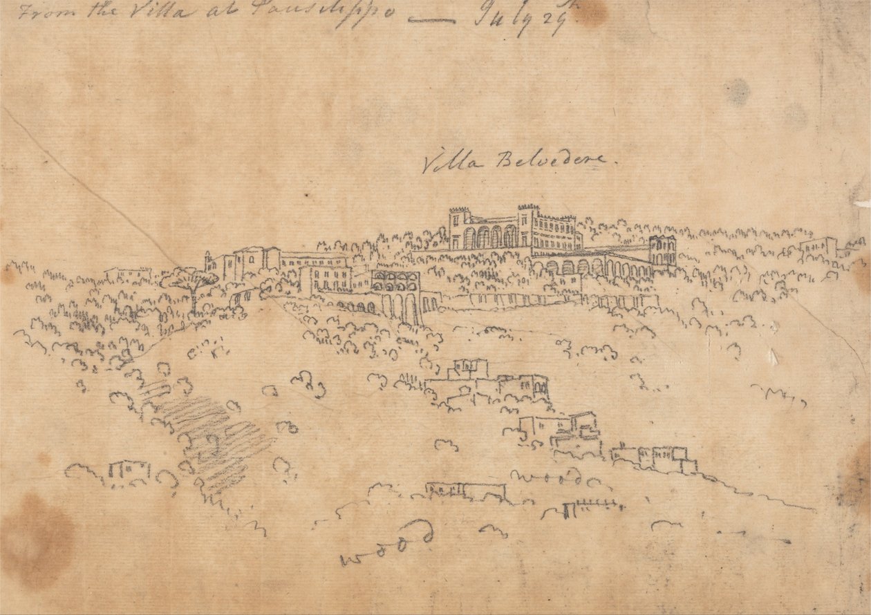 Från villan i Posillipo den 29 juli av John Robert Cozens