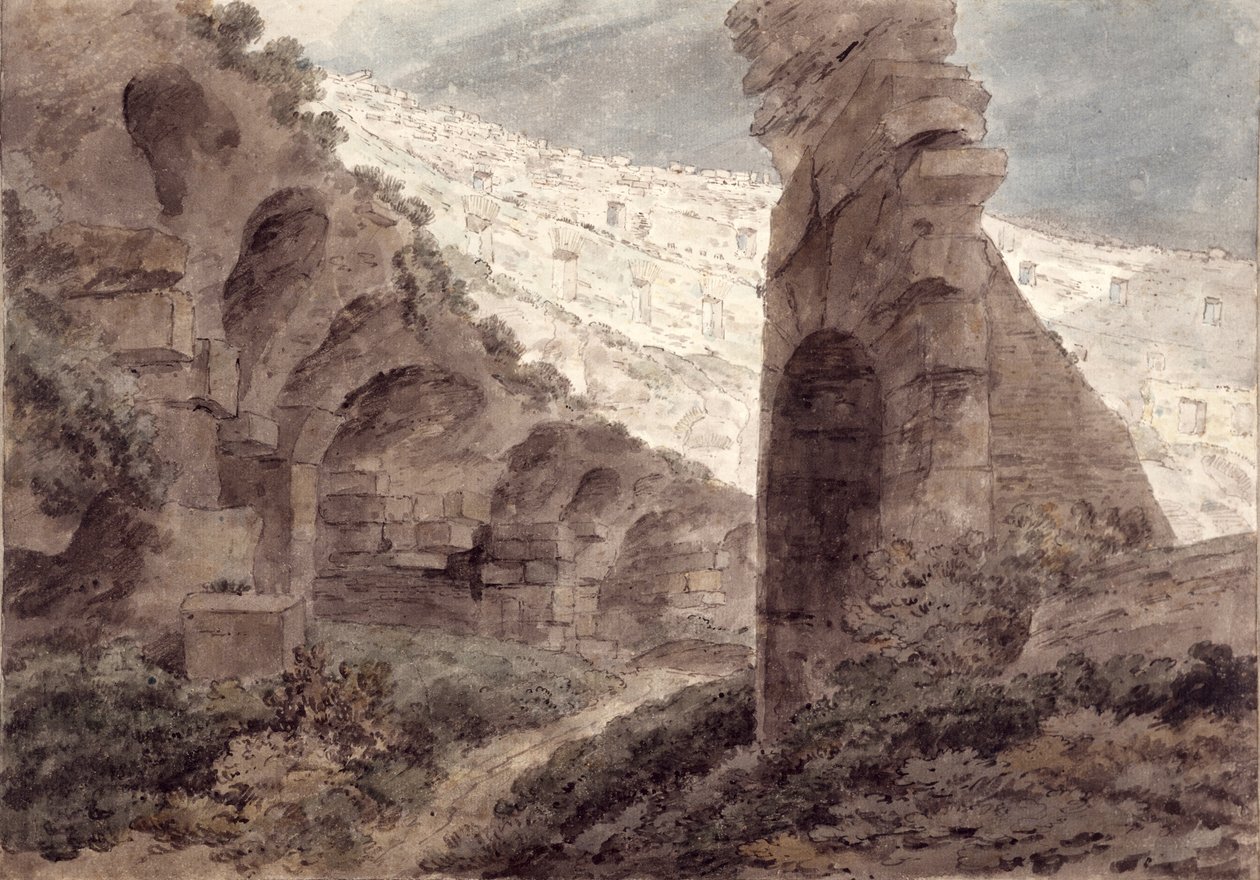 Colosseums inre, 1778 av John Robert Cozens
