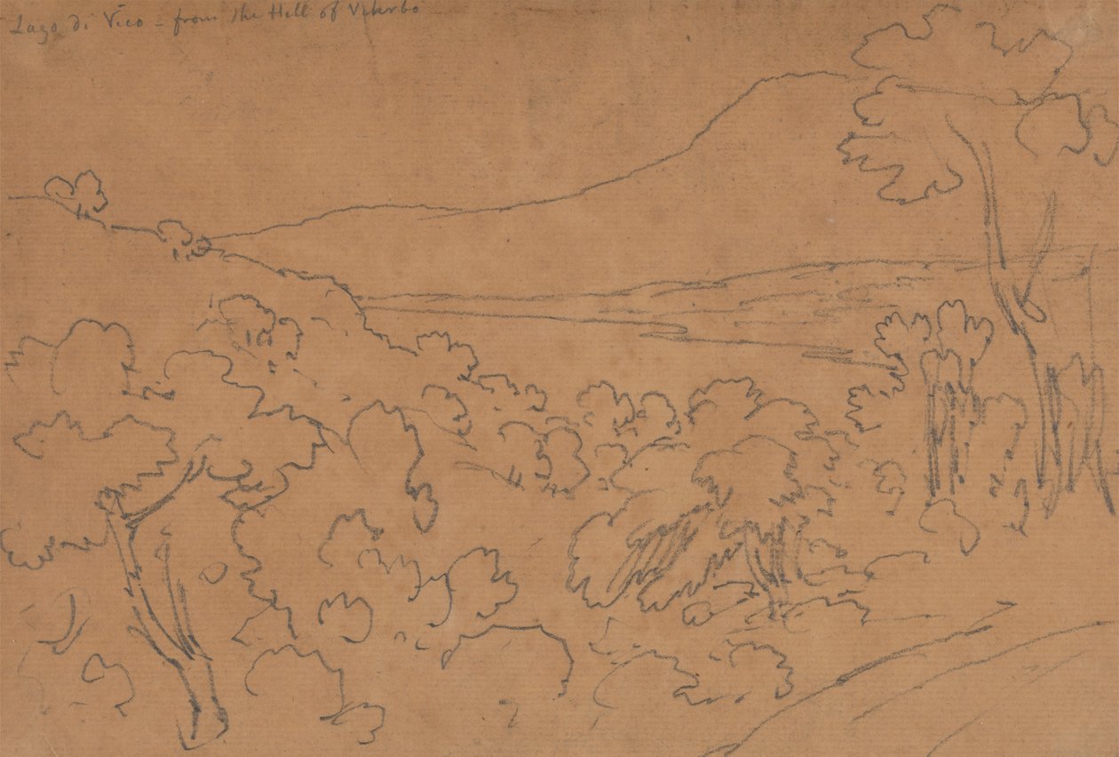 Vicosjön från Viterbokullen av John Robert Cozens