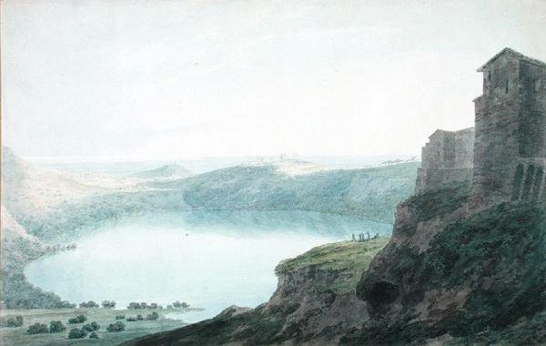 Lake Nemi av John Robert Cozens