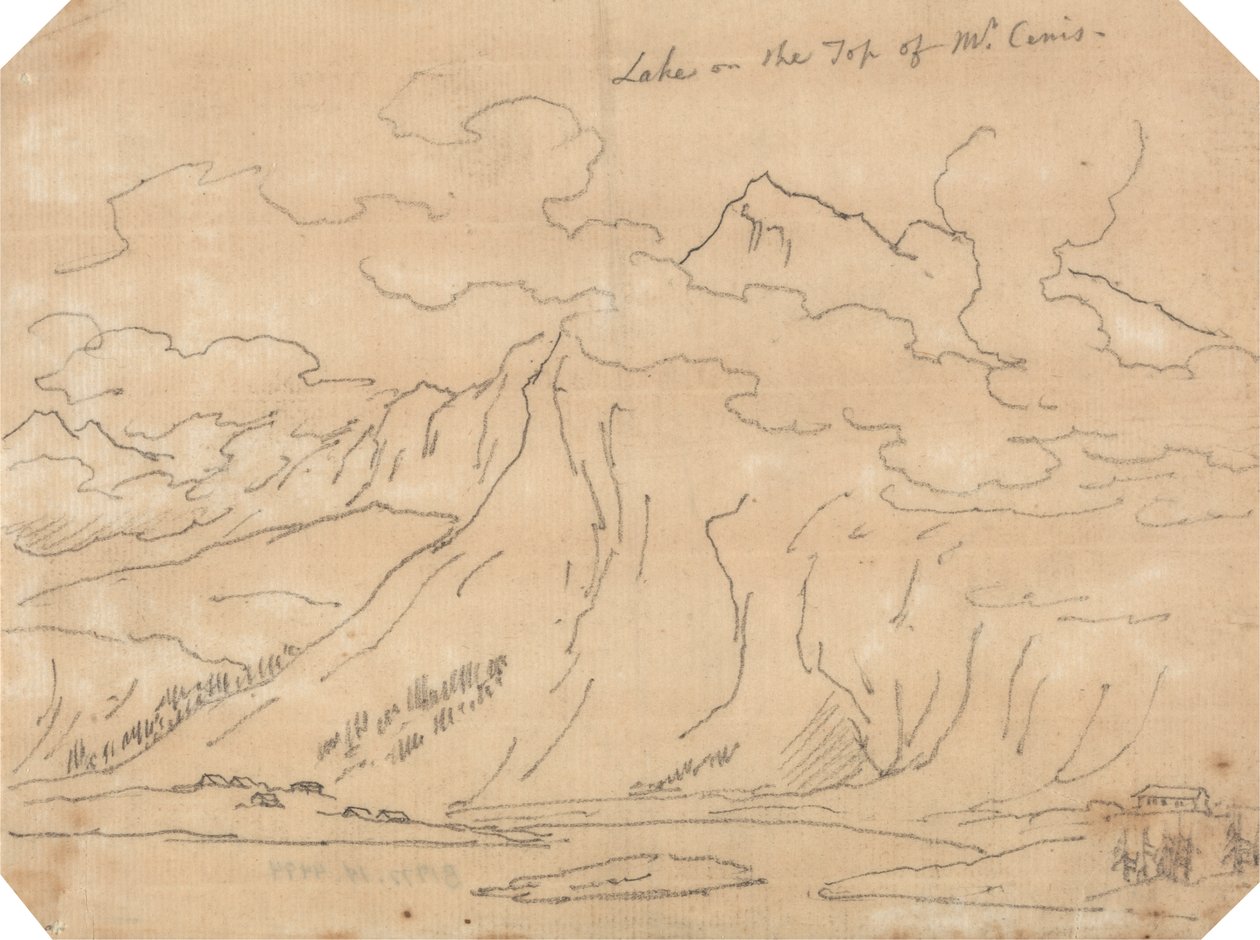 Sjön på toppen av Mont Cenis av John Robert Cozens