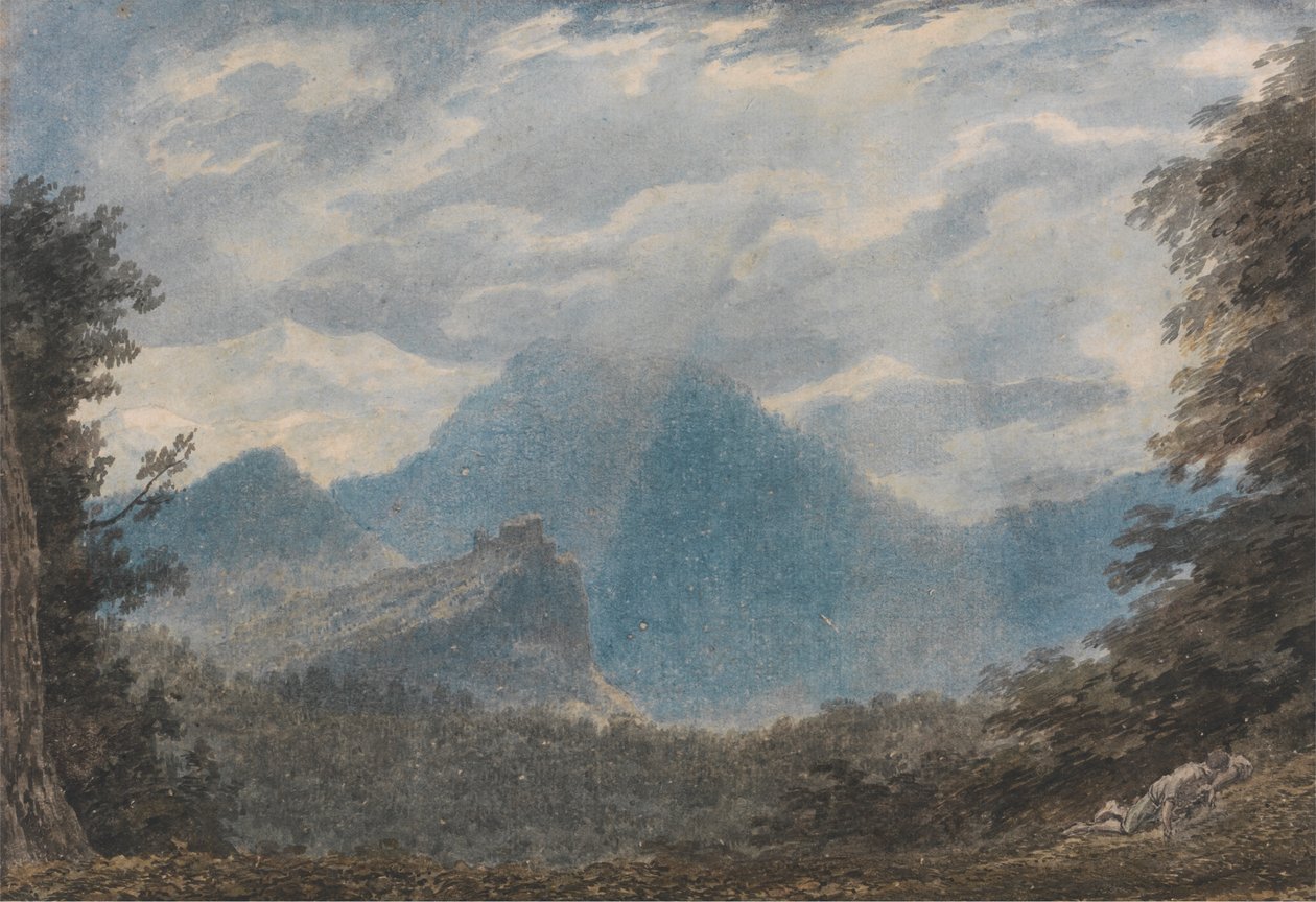 Monte della Madonna, nära Argua av John Robert Cozens