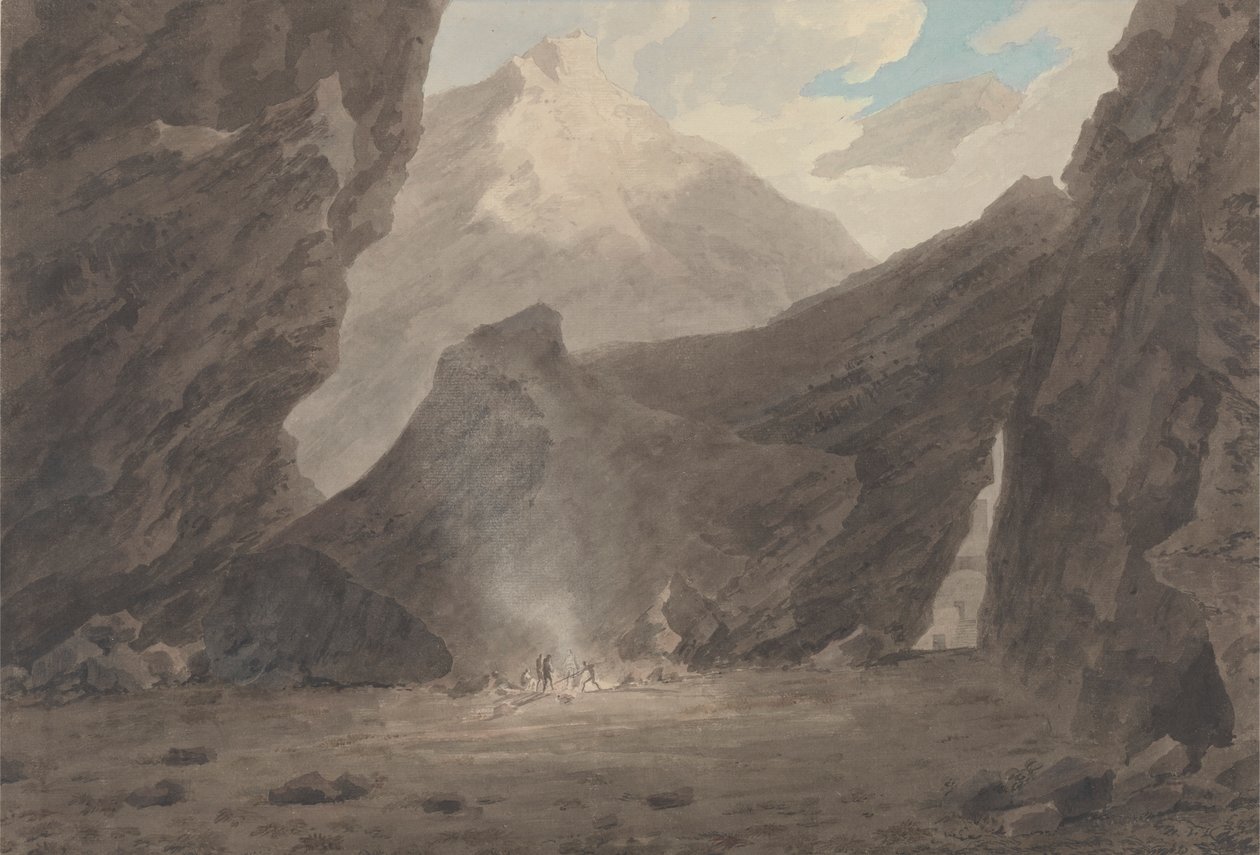 Nära Chiavenna i Grisons av John Robert Cozens