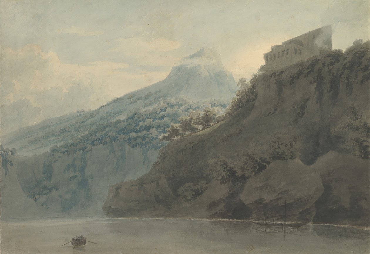 På Salernobukten nära Vietri, september 1782 eller senare. av John Robert Cozens