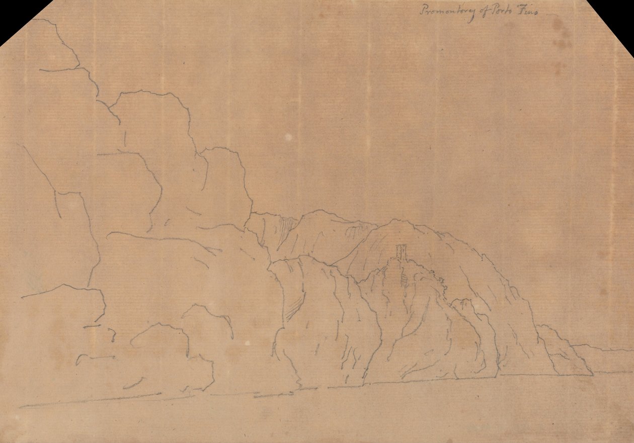 Porto Finos udde av John Robert Cozens