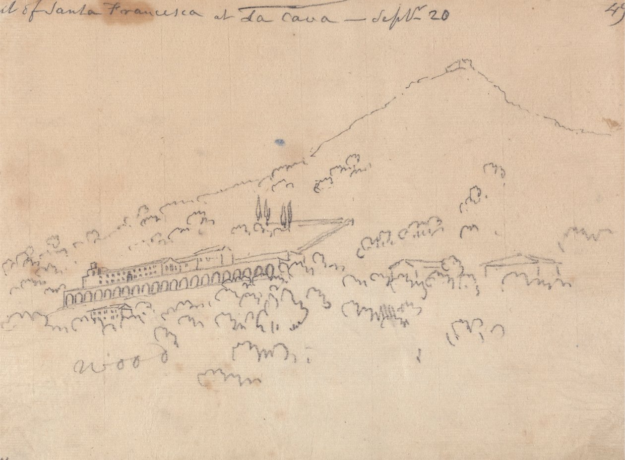 Santa Francesca på La Cava, 20 september av John Robert Cozens