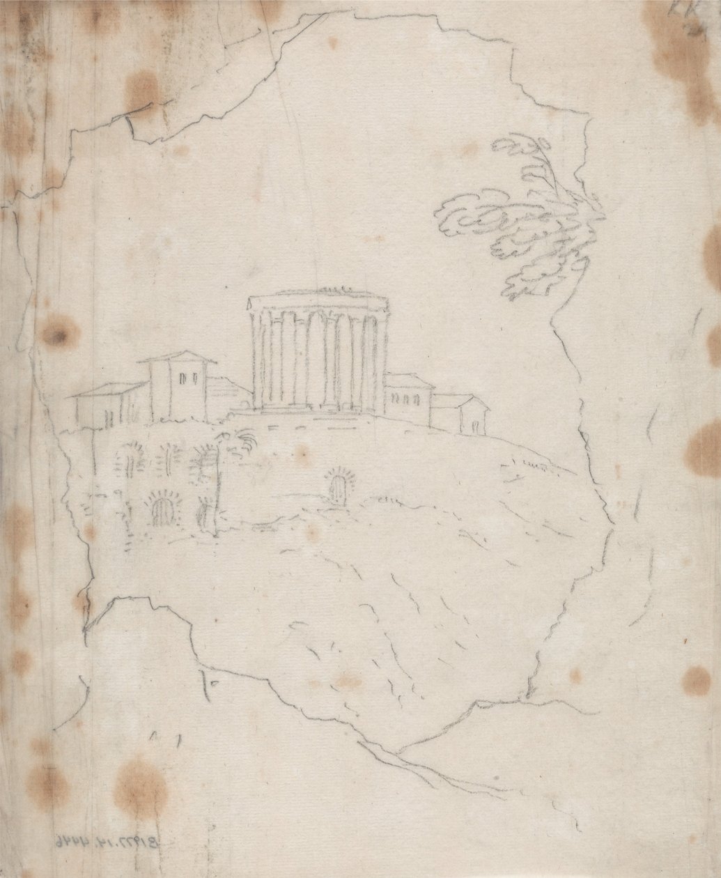 Vesta-templet, Tivoli av John Robert Cozens