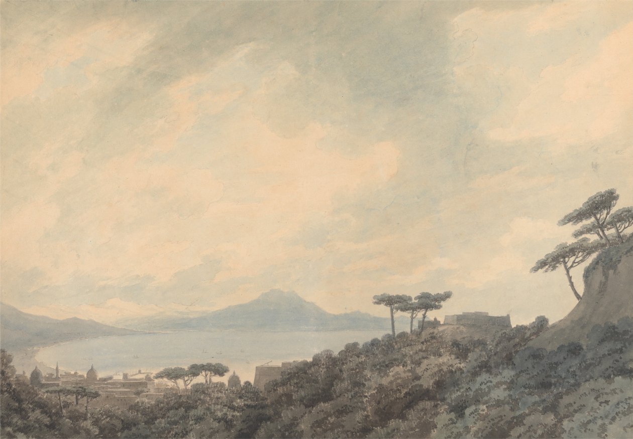 Neapelbukten från Capodimonte av John Robert Cozens