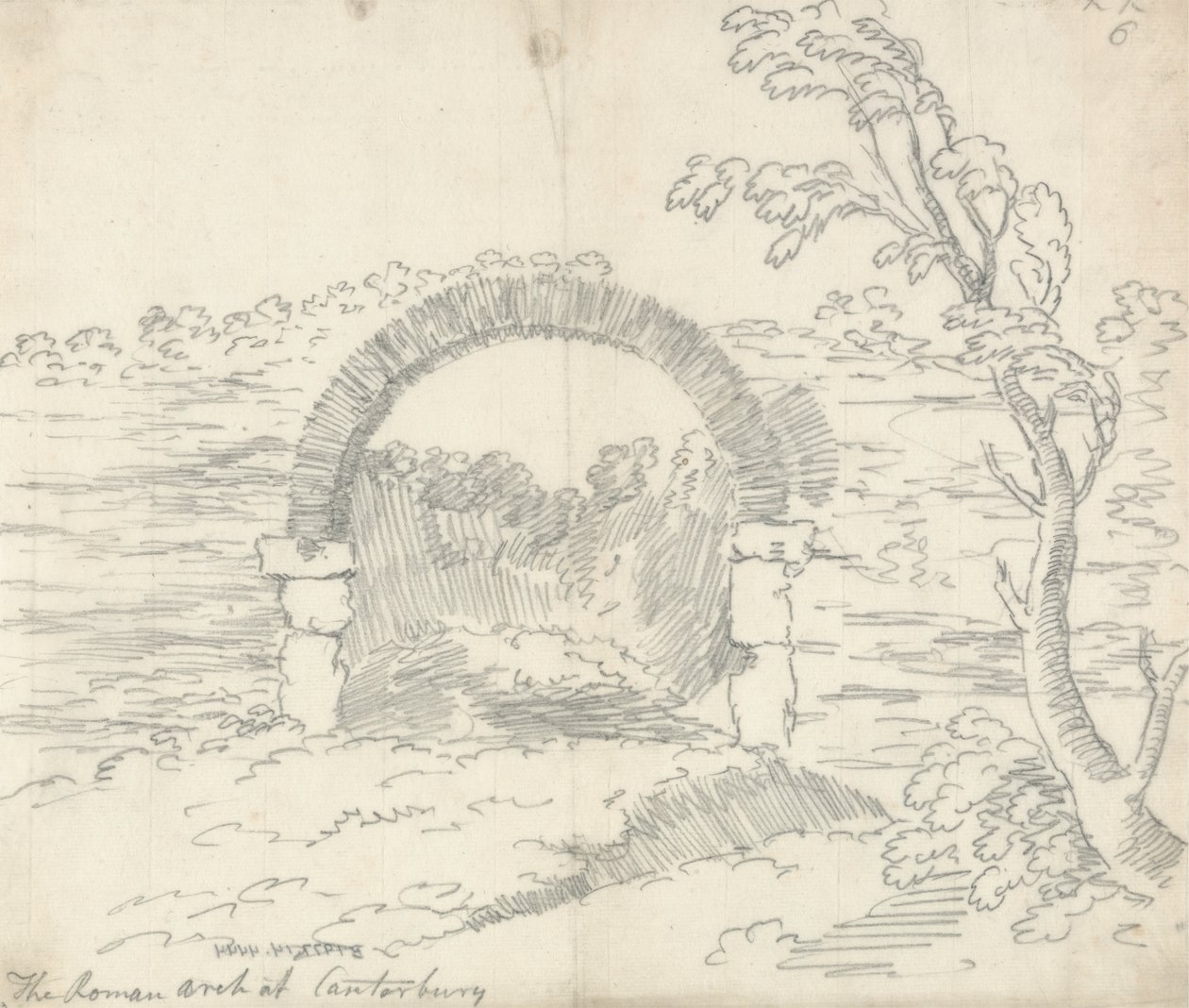Den romerska bågen i Canterbury av John Robert Cozens
