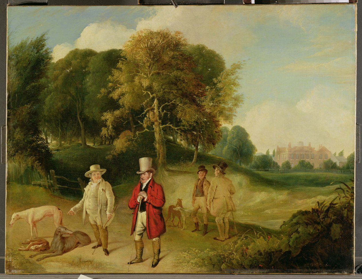 J. M. W. Turner (1775-1851) ma Walter Ramsden Fawkes (1769-1825) i Farnley Hall, c.1820-24 swed av John Robert Wildman