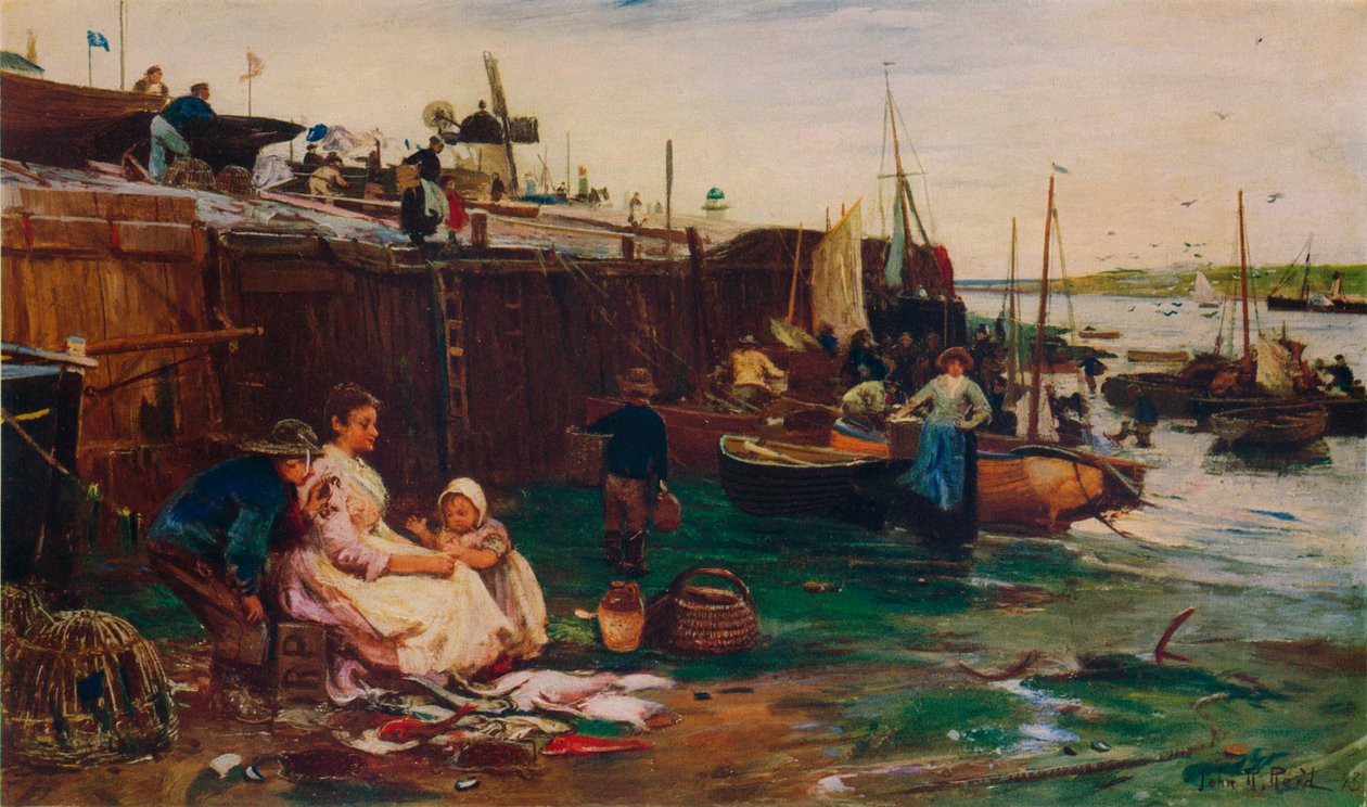Fiskare vid St. Ives, 1893 av John Robertson Reid